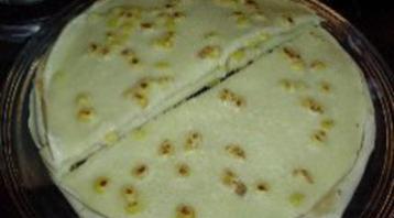Photo recette Galettes au maïs et sauce béchamel persillée