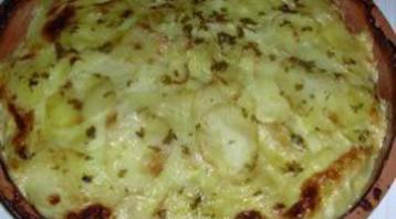 Photo recette Gâteau aux pommes de terre et jambon cru