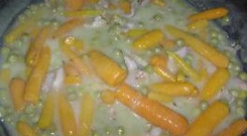 Photo recette Petits pois et carottes aux lardons