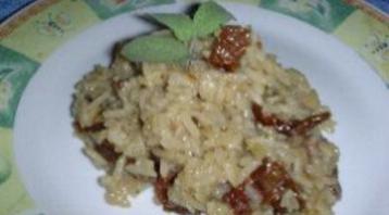 Photo recette Risotto au figatelli et tomates séchées