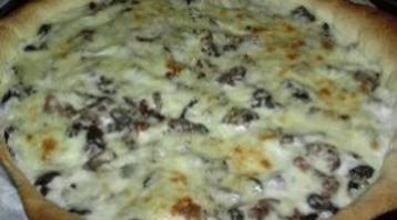Photo recette Tarte aux champignons des prés
