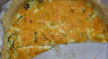 Photo recette Tarte courgettes et mimolette